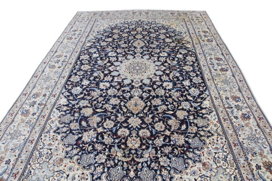 Tappeto Persiano Originale Annodato a Mano Nain 9 LA Fine con Seta 374 x 225 cm – Tappeti, Cotton, Wool (photo 5 of 14)