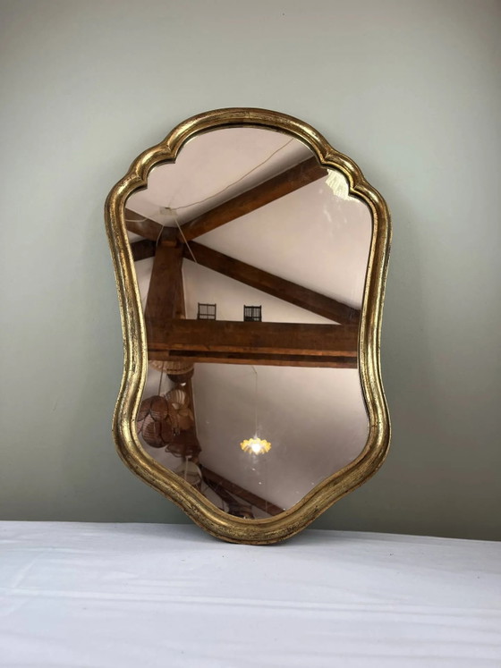 Specchio antico dorato in stile Luigi XV – Legno, Vetro (photo 8 of 9)