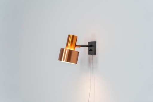 Rare copper “Corda” wall light by Jo Hammerborg for Fog & Mørup (Denmark, 1960s).