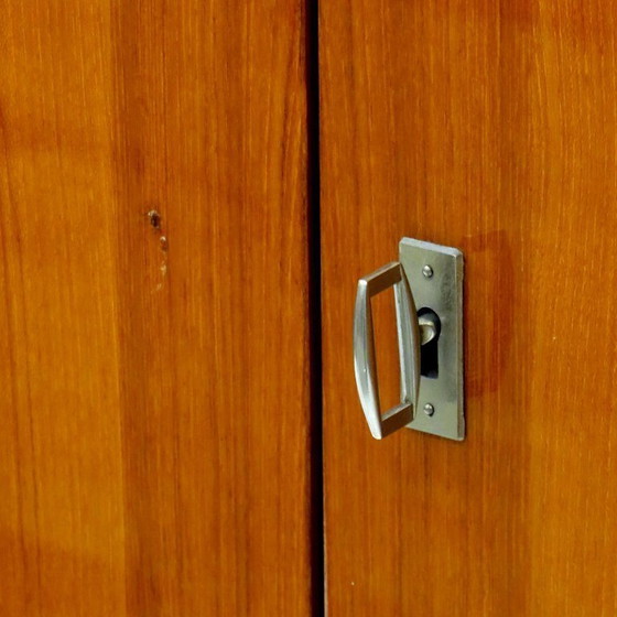 Image 1 of Grote 5-deurs vintage design kledingkast in teak, 1960s