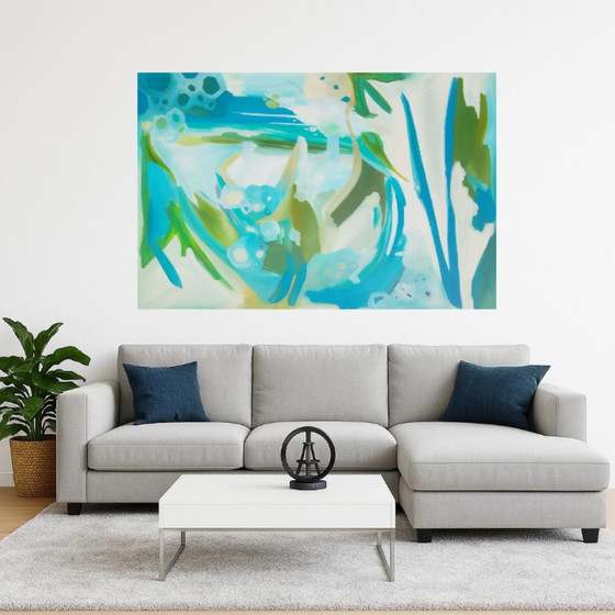Acrylic Painting #Verde 150x100cm – joart, Paintings & Drawings, Canvas (photo 11 of 15)