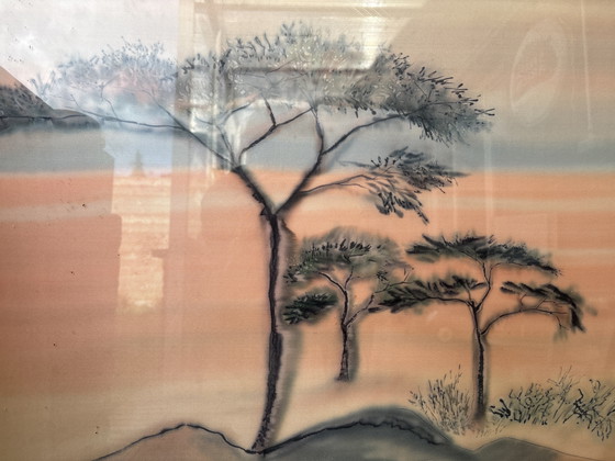Image 1 of Large decorative landscape painting