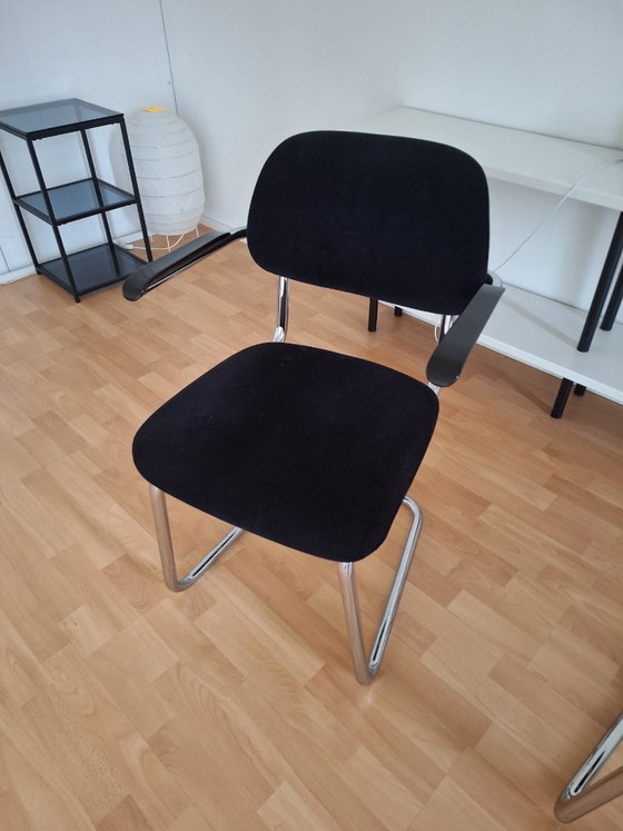 4 x Sedie da pranzo Lande, modello a slitta – Metal, Plastic (photo 3 of 6)