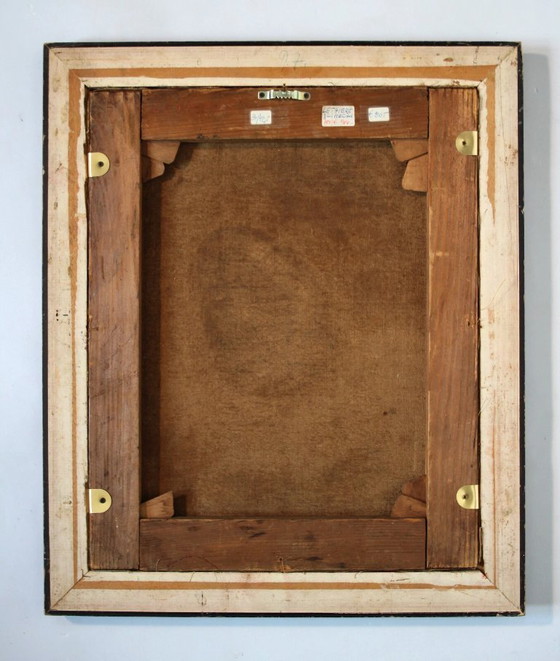 Image 1 of Retrato victoriano de una dama, siglo XIX, pintura al óleo, enmarcada