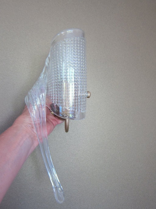 2x lámpara de pared de cristal de Murano