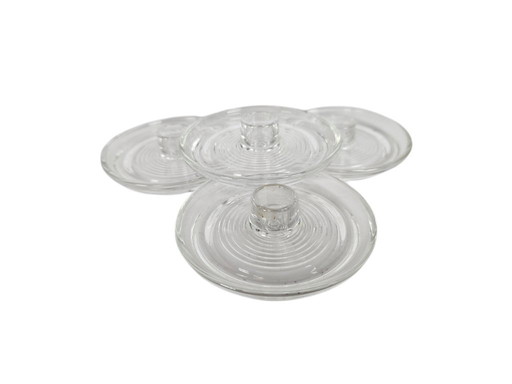 Leerdam Glass Factory - A.D. Copier - modello Circula - 4 candelieri - vetro - 1953