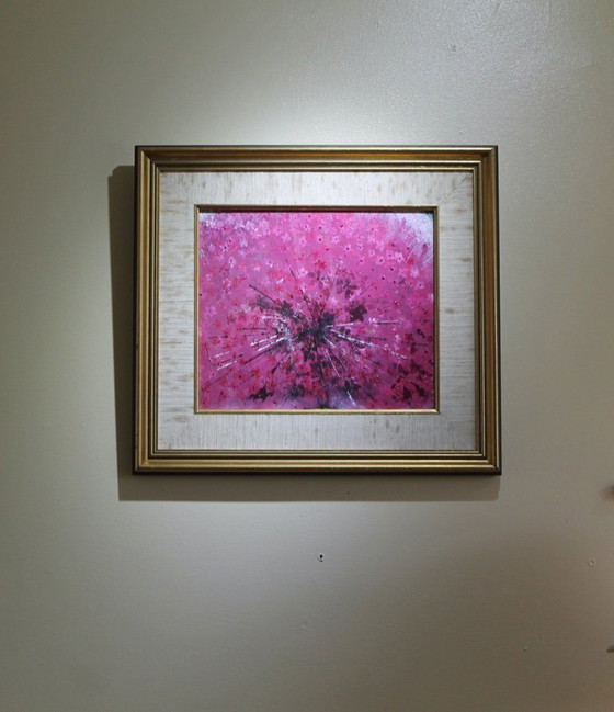 Image 1 of Abstract , Acrylic Painting. PinK Poodle by D Gordon