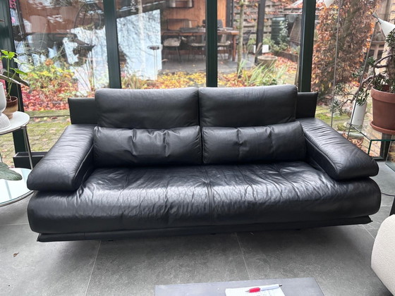 Image 1 of ROLF BENZ leather design sofa black in top condition!!