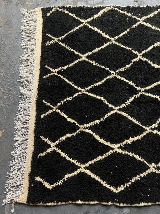Op maat gemaakt traditioneel zwart Marokkaans Berberkleed, maat 2/3 meter – Alessi, Vloerkleden en tapijten (photo 8 of 11)