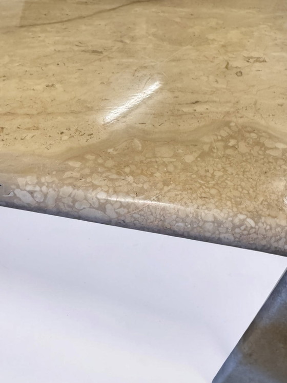 Image 1 of Vintage Italian travertine coffee table