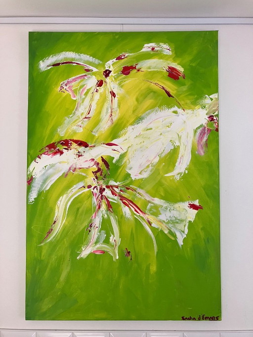 Original painting Spring - Sacha d'Emans - 80x120 cm - Acrylic on canvas