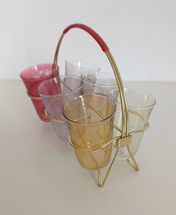 Image 1 of Ensemble de verres à eau des années 50