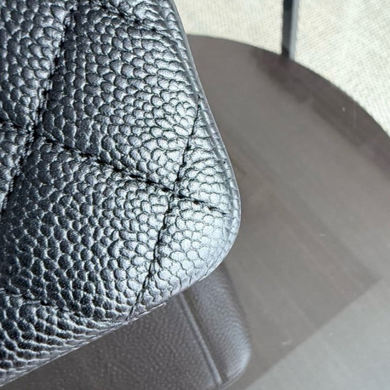Image 1 of Chanel Filigree CC Medium - 25CM Caviar Quilted Grained Calfskin Black Gold Hardware Series 24