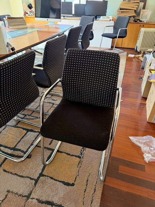 14 Martinstoll-Stühle P/ G16 – Martin Stoll, vergaderstoel, Metal, Textile (photo 2 of 6)