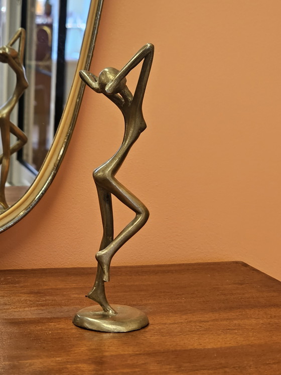 Vintage Brass Figurine Dancing Woman Ballerina – Decorative Objects (photo 3 of 8)