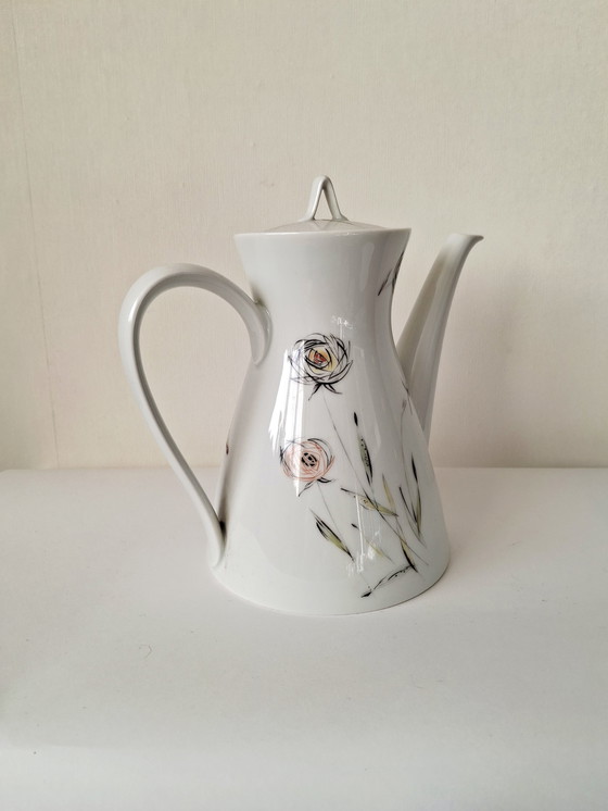 Image 1 of Rosenthal German Tea Set (4-piece) | High-Footed Cups | Vintage Mid-Century 1950s