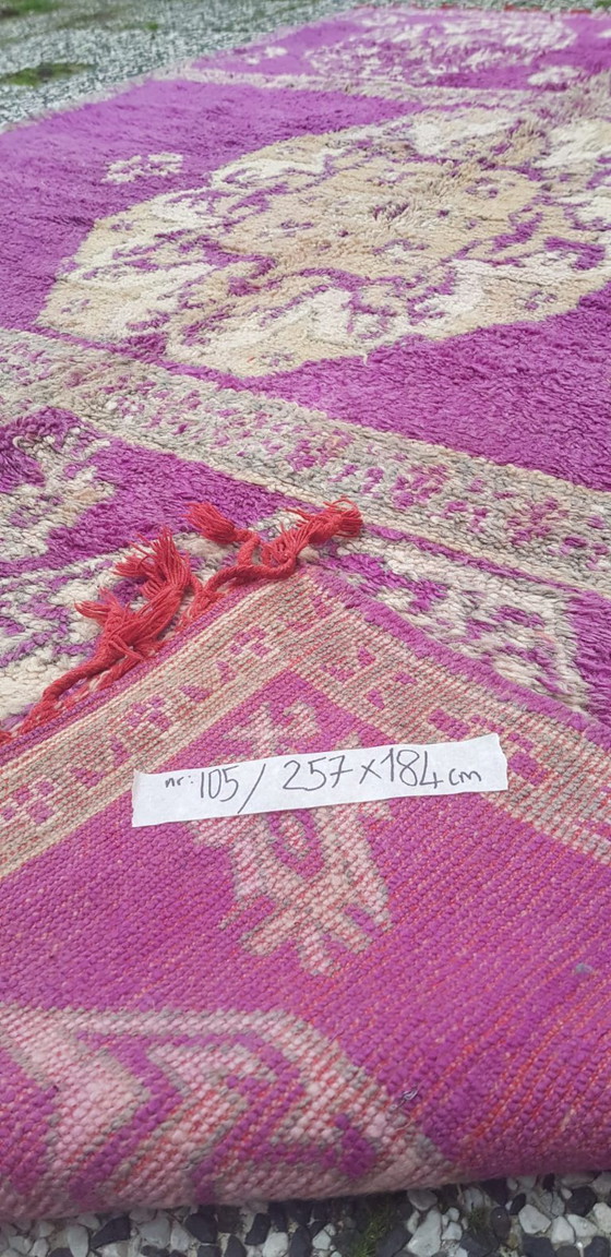 Image 1 of Handgeknoopt Berber kleed wol 257x184cm