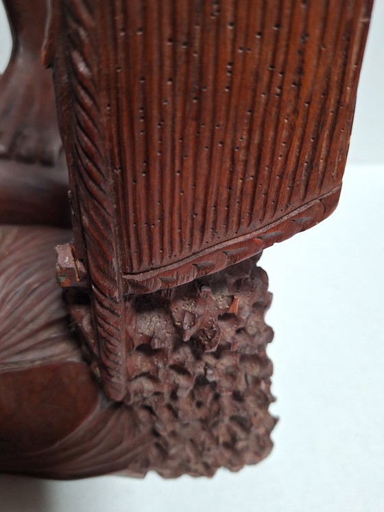 Image 1 of Balinesische Hartholzstatue eines Fischers