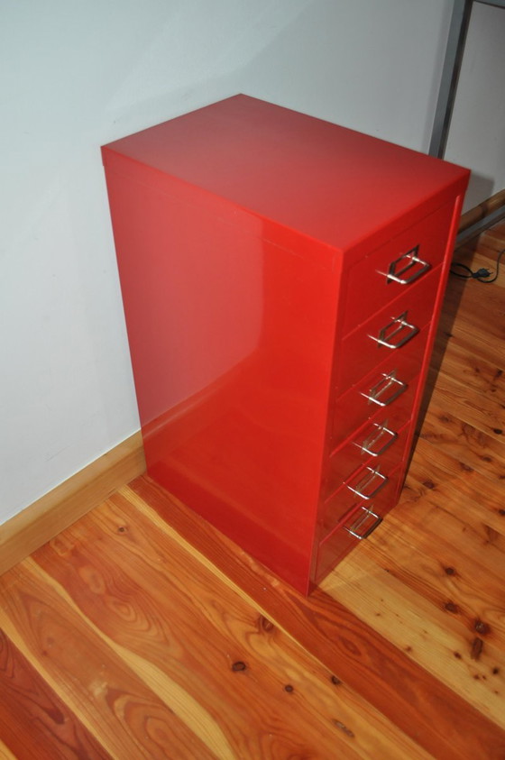 Industrial Metal Chest of Drawers, 1980s – Industrieel (photo 6 of 9)
