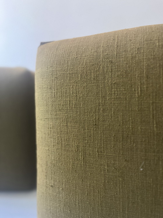 Image 1 of Pair of Cinna Hairstands in Foam and Smoked Plexiglas, Ligne Roset France 1970