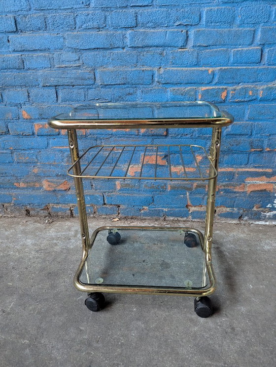 Image 1 of Vintage Drink Trolley/ Side Table 1970s
