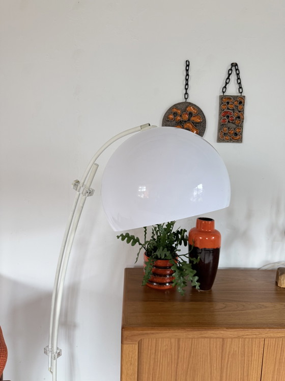 Vintage Adjustable Arc Lamp, Solken Leuchten '70 – Floor lights, Plastic, Metal (photo 4 of 12)