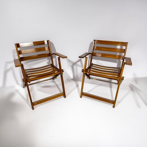 Coppia di sdraio vintage anni '70 di Reguitti