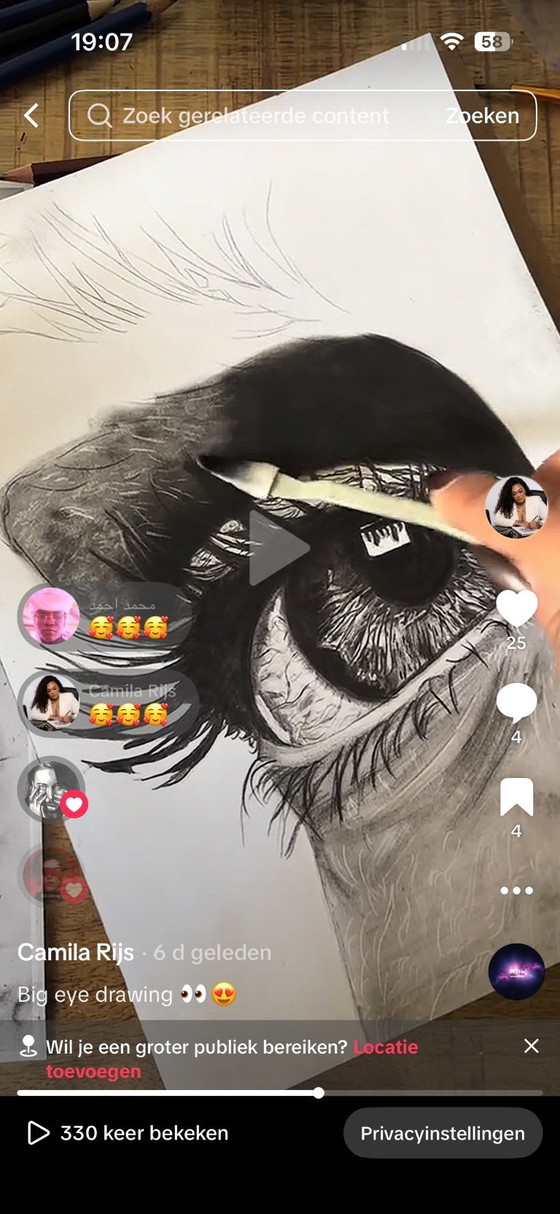 Image 1 of Disegno dell'occhio