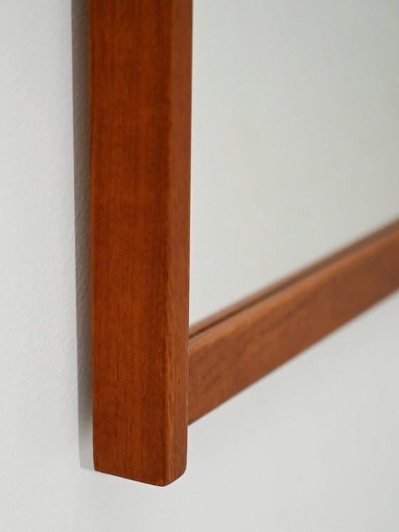 Image 1 of Scandinavische teakhouten spiegel uit de jaren 60