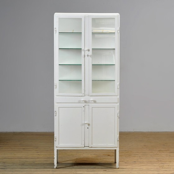 Image 1 of Iron medical cabinet, 1950s