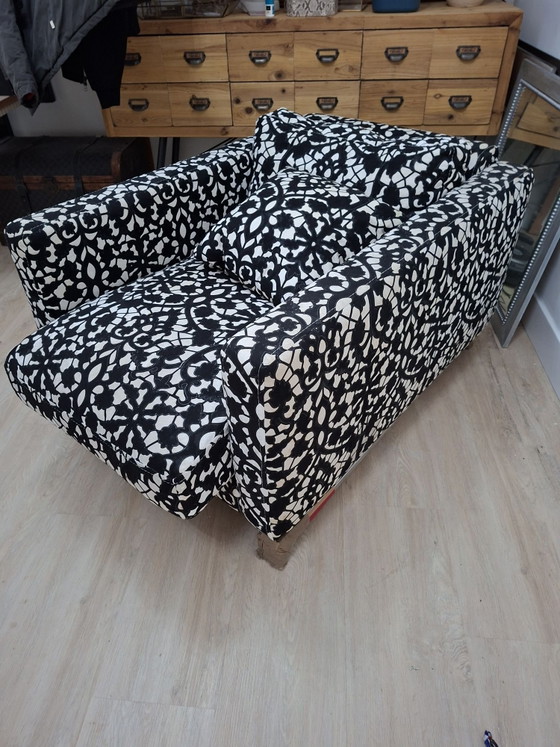 ROCHE BOBOIS Armchair, Velvet, Textile, Black (photo 3 of 6)