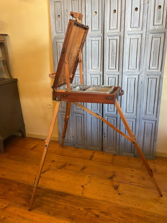 French 1920s Portable Easel Field Easel Painter's Easel – Decorative Objects, Wood (photo 9 of 17)