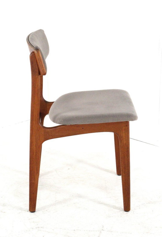Image 1 of Set 6 Thorsø Stole- og Møbelfabrik stoelen vintage Deens