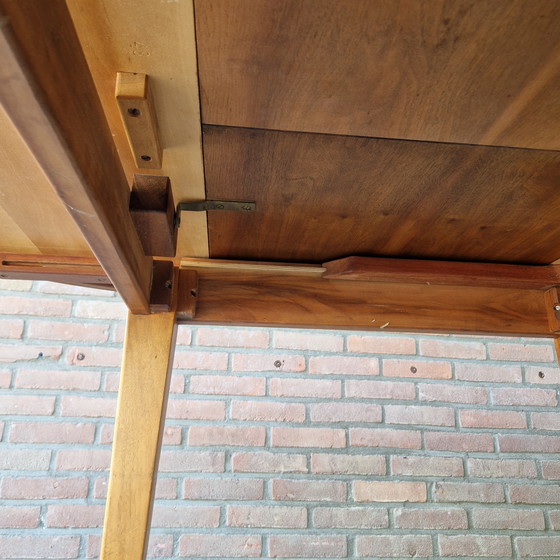 Image 1 of A A Patijn  poly z serie Zijlstra vintage ronde tafel uitschuifbare tafel