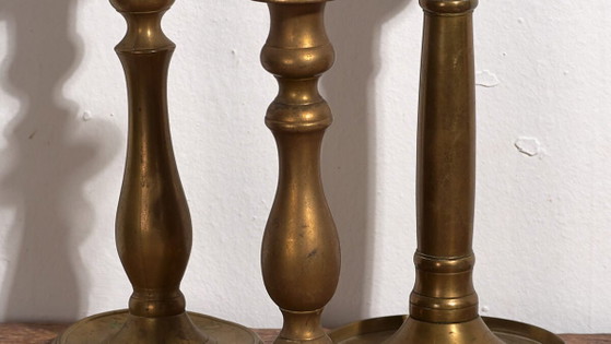 Portacandele antichi (c.1920). Set di 3 #8 (photo 3 of 10)
