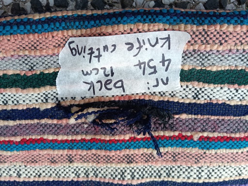 Hand-knotted Berber wool rug 214x95cm