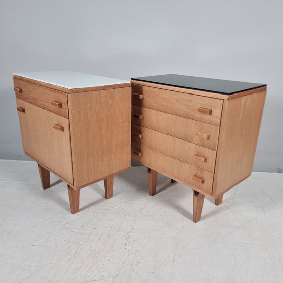 Nightstands by Frantisek Mezulanik, 1970s, Set of 2, Wood, White (photo 5 of 10)