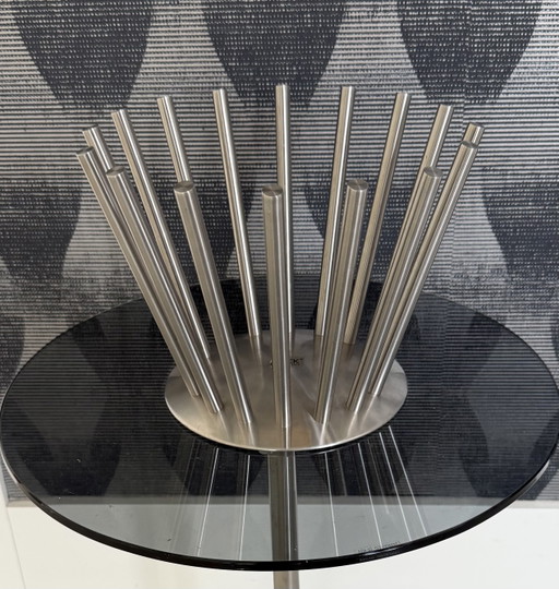 ZACK "Stiletto" Stainless Steel Designer Fruit Basket/Bow – tafelaccessoires, Aluminium (photo 2 of 6)