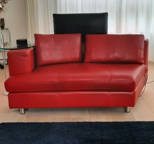 3  Delige leren bank Rolf Benz
