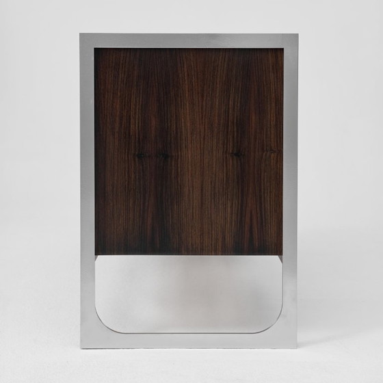 Image 1 of Vintage sideboard with relief surface, metal, Germany, 1960s