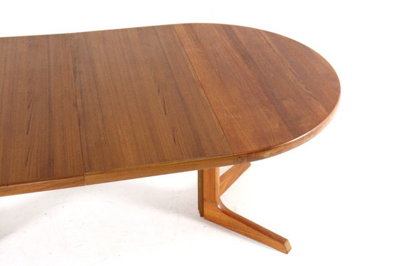 Image 1 of Gudme Round 2x Extendable Dining Table 'Nabbe' Vintage