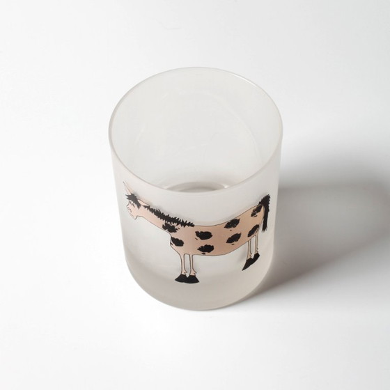 Enkel paard van matglas / Serie boerderijdieren / Dartington Designs / Engeland / jaren 2000 (photo 6 of 6)