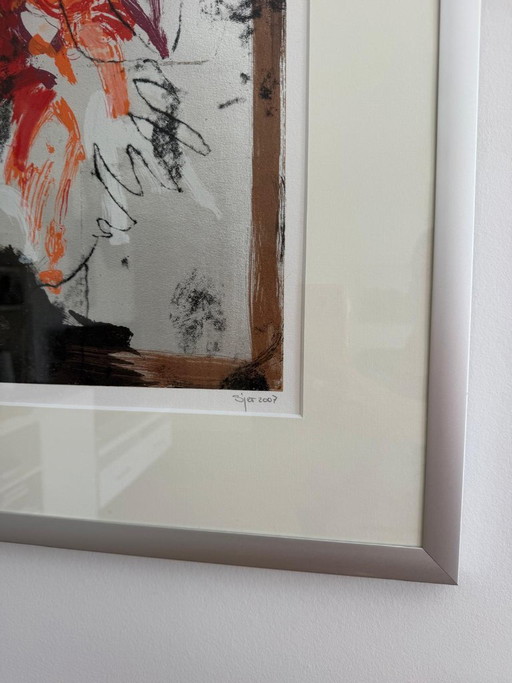 Grafische Arbeit von Sjer Jacobs mit dem Titel Copacabana Red