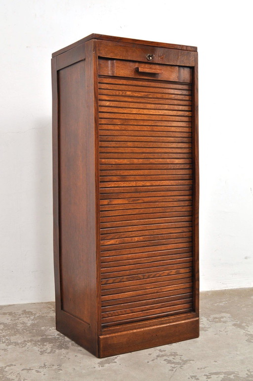 Art Deco Rolling Door Cabinet 1930s