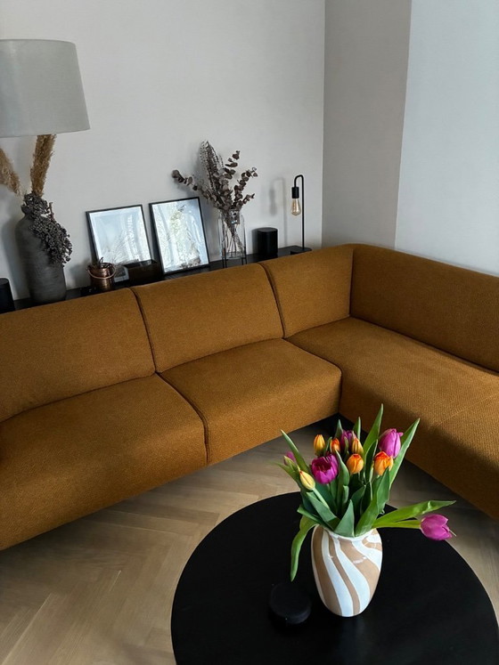 Image 1 of Canapé d'angle Montel avec pouf assorti