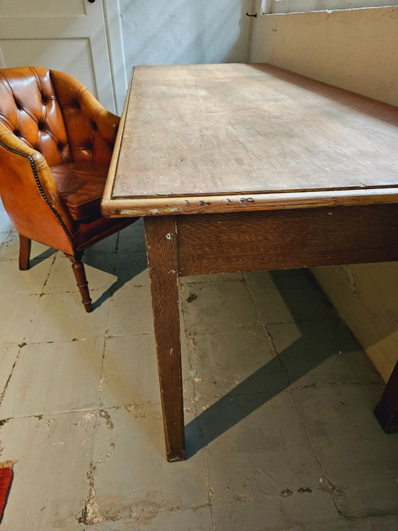 French farmhouse table or as a desk, long table of 2 meters! – Dining tables, Metal, Wood (photo 5 of 10)