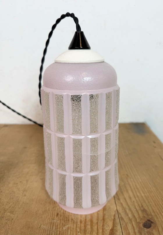 Image 1 of Vintage Glass Ceiling Light, 1970s