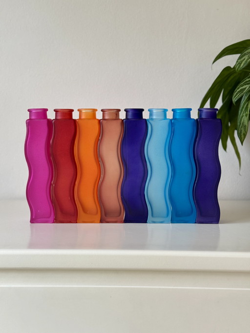 Vintage IKEA "Skamt" Squiggle Zigzag Vasen - 1990s