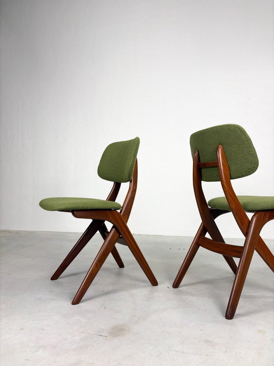 Set di sedie da pranzo 'Scissor' di Louis van Teeffelen – Legno (photo 12 of 20)