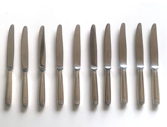 Image 1 of Christofle Malmaison Tafelservice – 12 Gedecke + Servierteile – versilbert